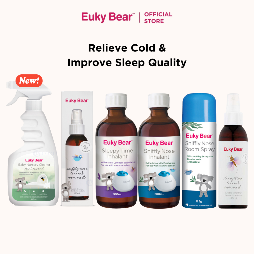 Euky Bear Sniffly / Sleepy Inhalant 100ml / 200ml | Sniffly Room Spray ...