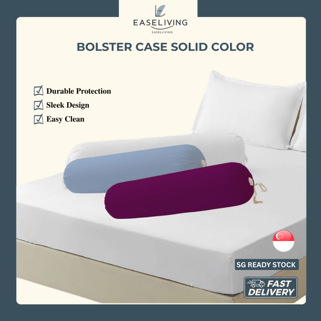 [HOTEL SERIES] Solid Color Bolster Case - Ultra Soft Microfiber Bolster ...