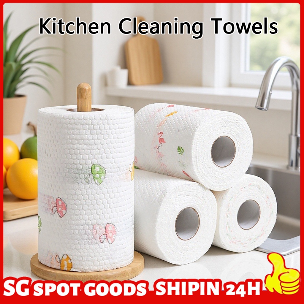 【SG Ready Stock】Disposable Rags Thickened Kitchen Dishcloth Towels ...