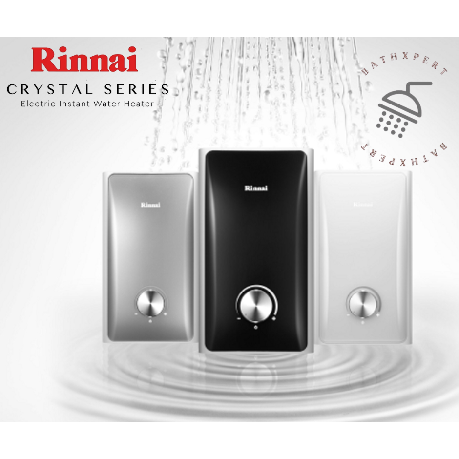 Rinnai Crystal Series Electric Instant Water Heater with Rainshower ...