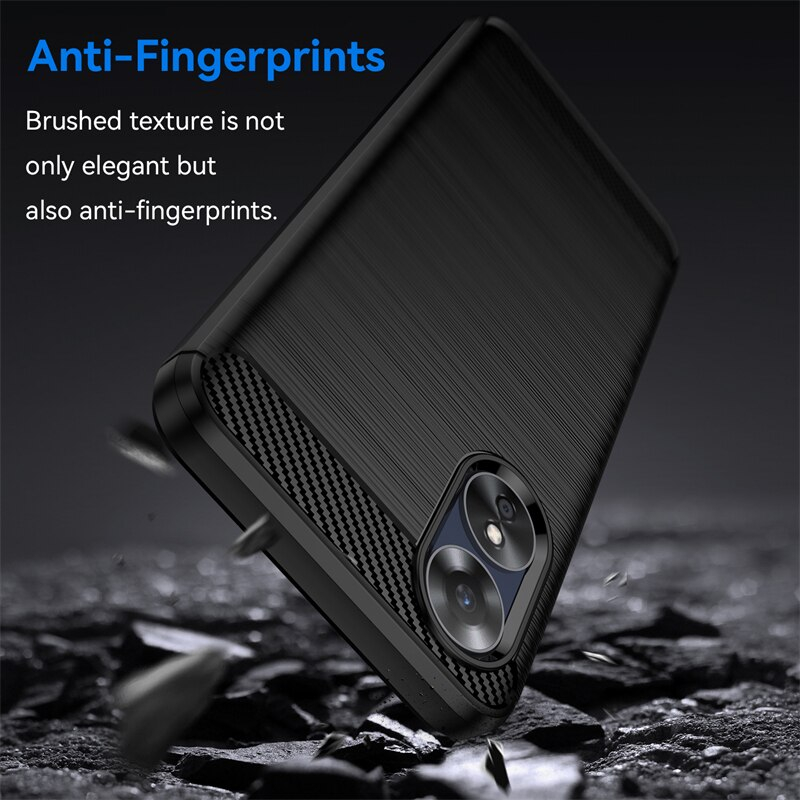 Carbon Fiber Shockproof Case For OPPO A79 A78 5G A77S A76 4G A60 A96 ...