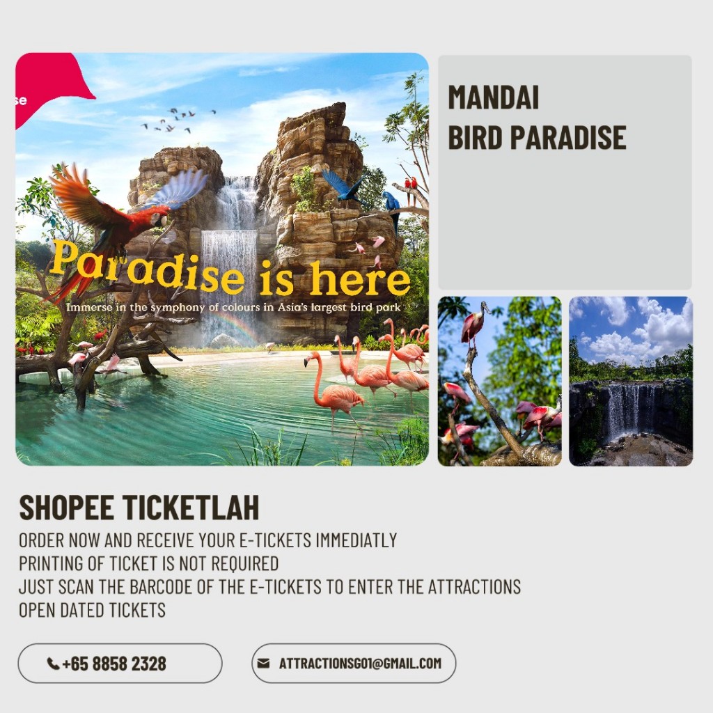 Bird Paradise with Tram Ride - E-Ticket | Shopee Singapore