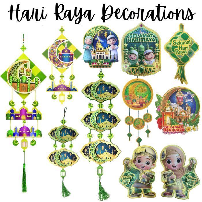 [SG Stock] Hari Raya Decoration Selamat Aidilfitri Malay New Year 2026 ...