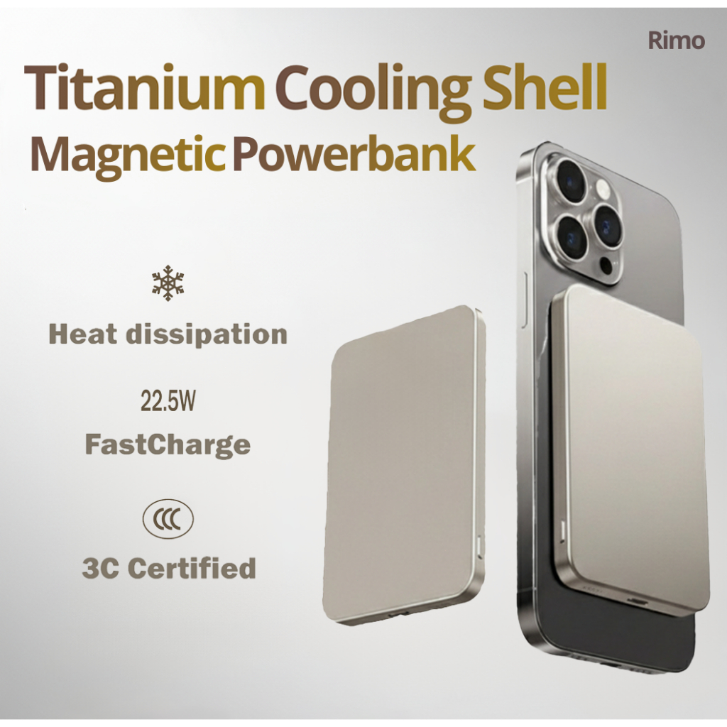 [3C Certified] Cooling Shell Magnetic Power Bank, PD Wireless Fast ...