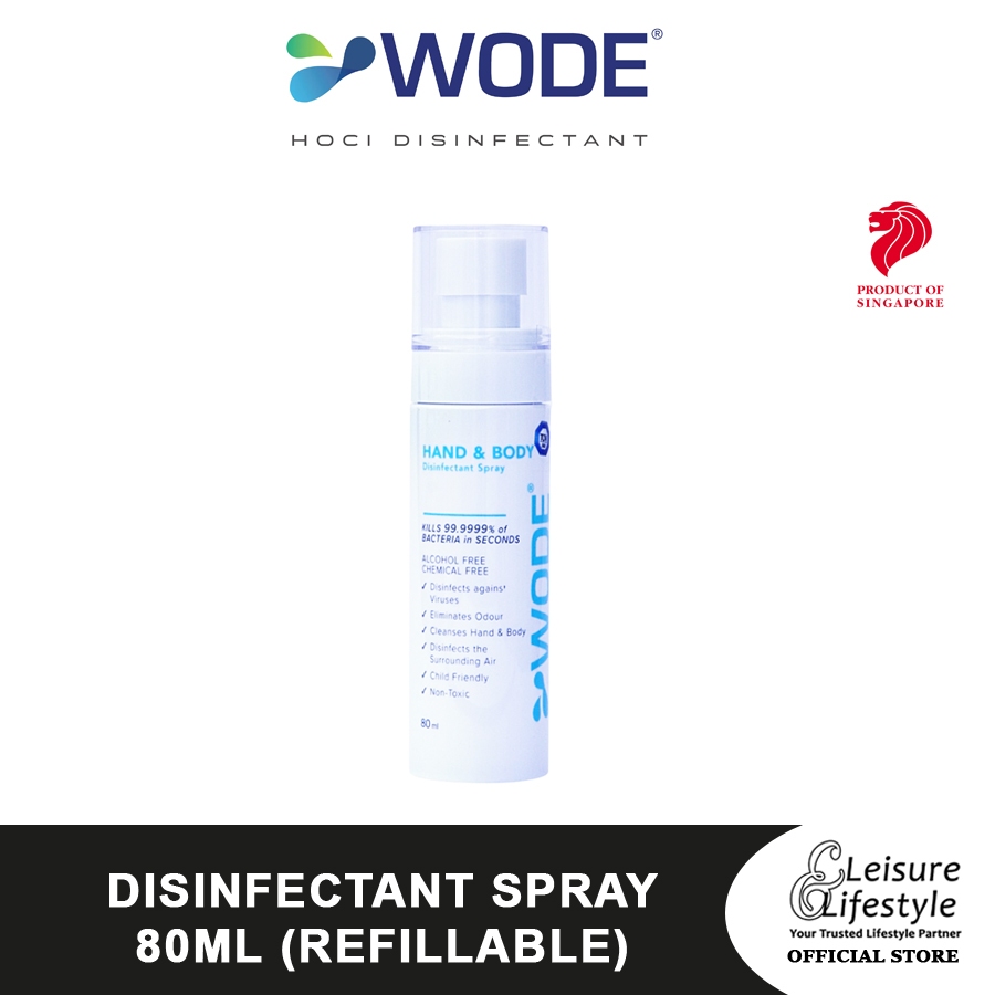 Wode Hand & Body Disinfectant Spray 80ml | Shopee Singapore