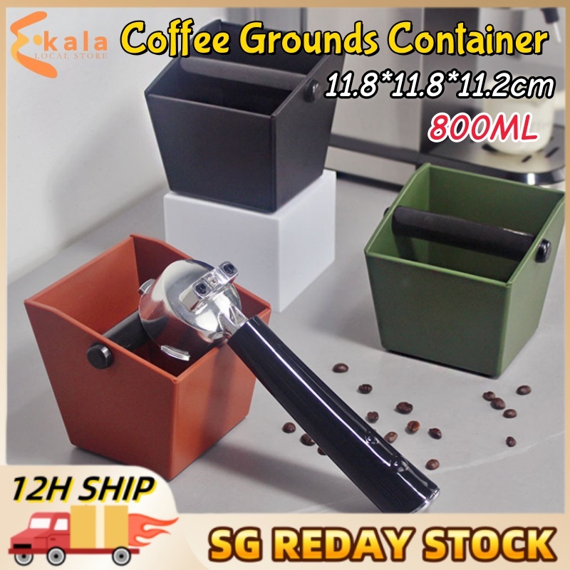 【SG】Coffee Grounds Container with Removable Knock Bar Anti Slip Coffee ...