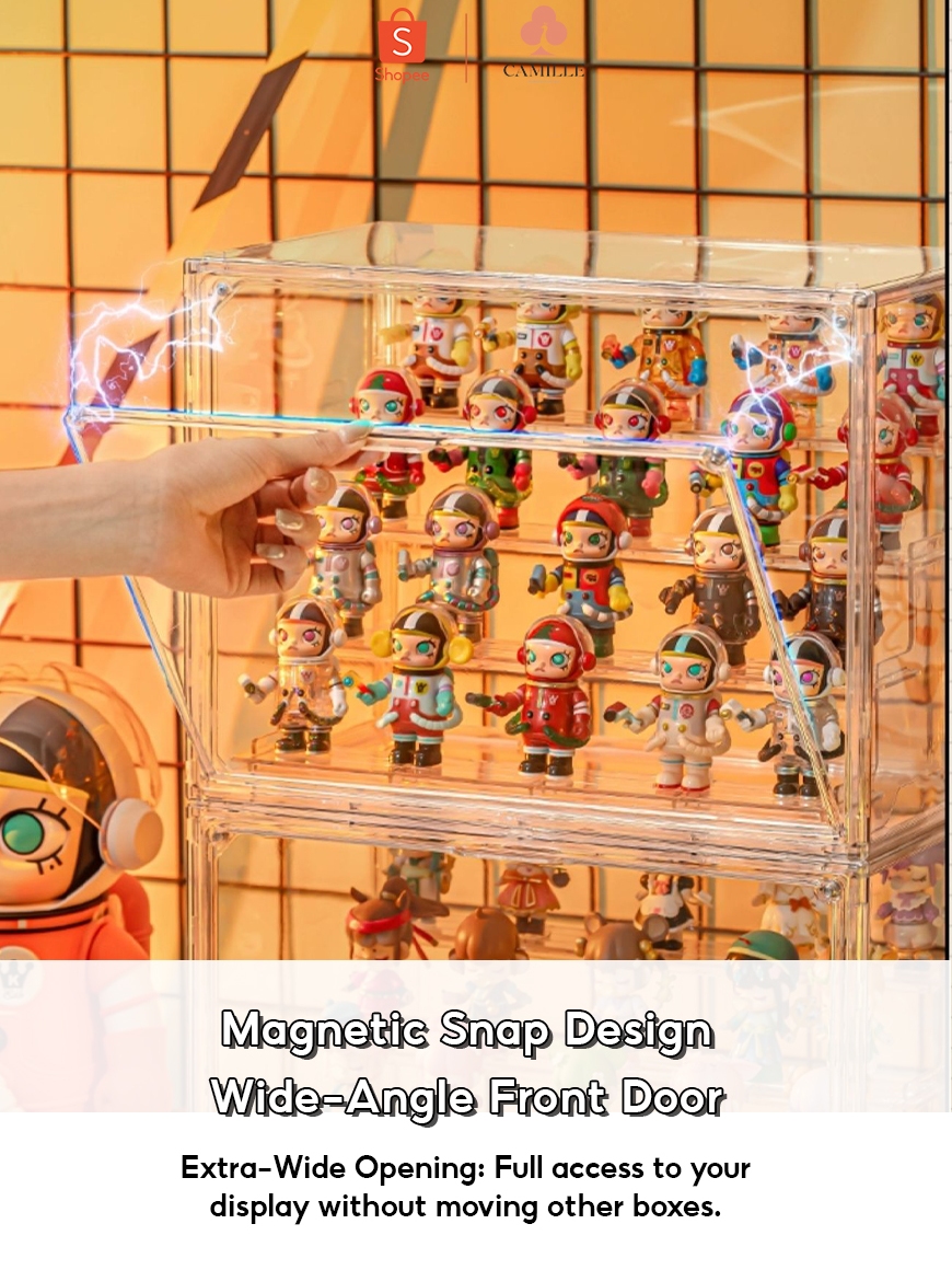 Buy 3 Get 4] Popmart Acrylic Display Box Stackable Design For
