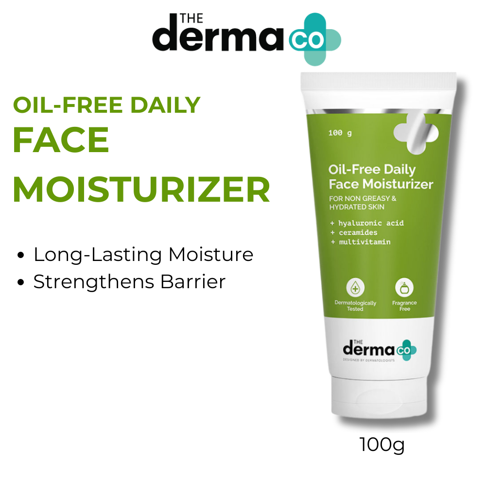 The Derma Co Oil-Free Daily Face Moisturizer Long-Lasting Moisture ...