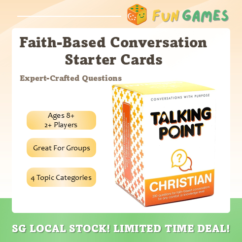 (SG Stock) Talking Point Christian - 200 Conversation Cards for ...