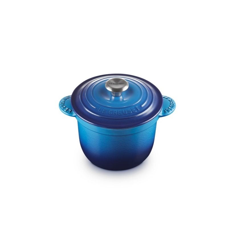 Le Creuset Cast Iron Cocotte Every Rice Pot 18cm SS Knob - Azure