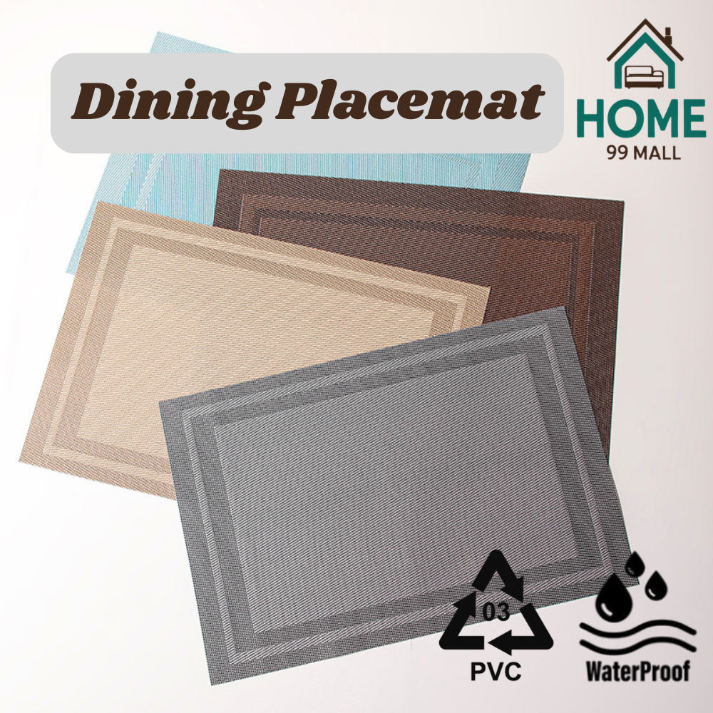 【SG Stock】2 PCs Washable PVC Table Mat Tablecloth Placemats Coasters ...