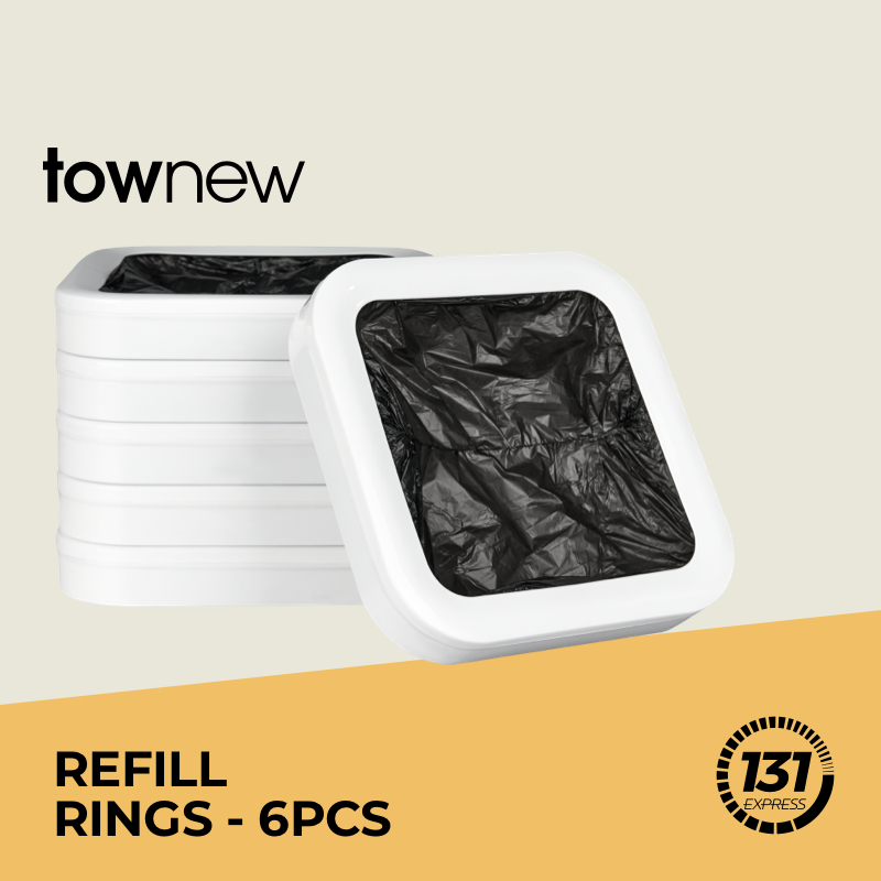 Townew Refill Ring For Smart Trash Can - 6packs/box, Suitable For T1 ...