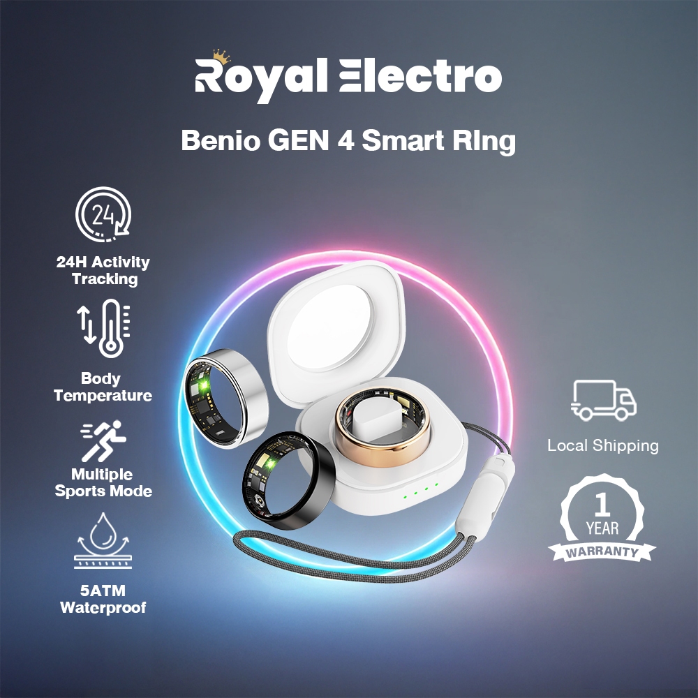 Benio Gen 4 Multifunctional Smart Ring Health Tracker Waterproof ...
