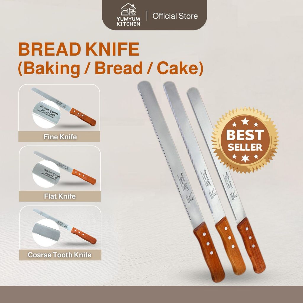 【SG READY STOCK】10 and 12 Inch Bread Knife (Baking / Bread / Cake) 蛋糕刀 ...