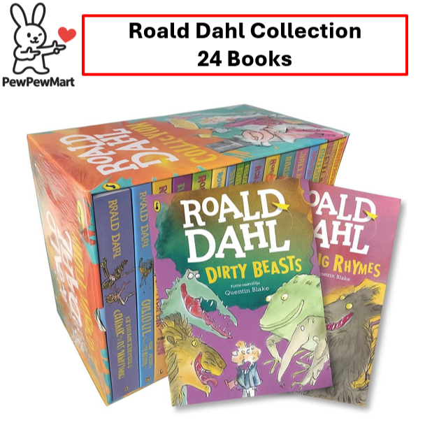 Roald Dahl Collection Book Set (24 Books) | Shopee Singapore