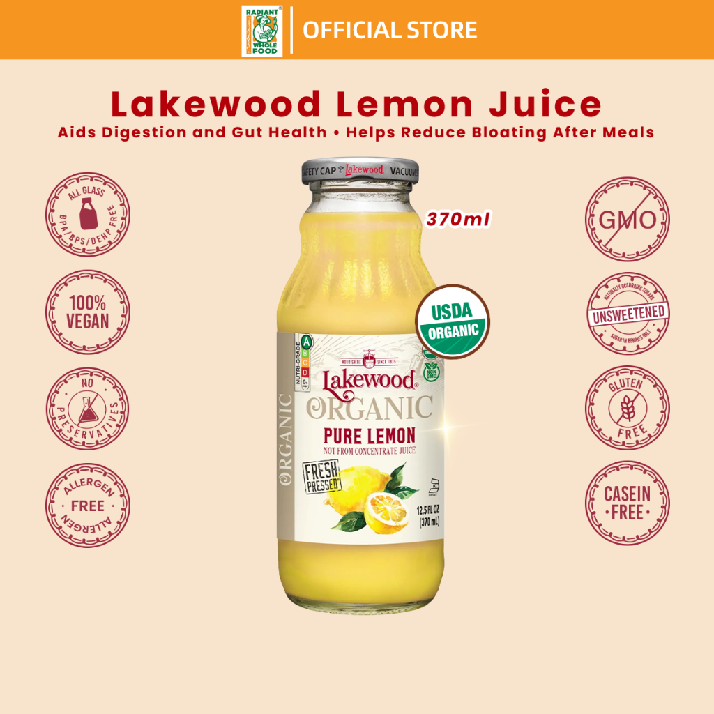 Lakewood Organic PURE Lemon | Shopee Singapore