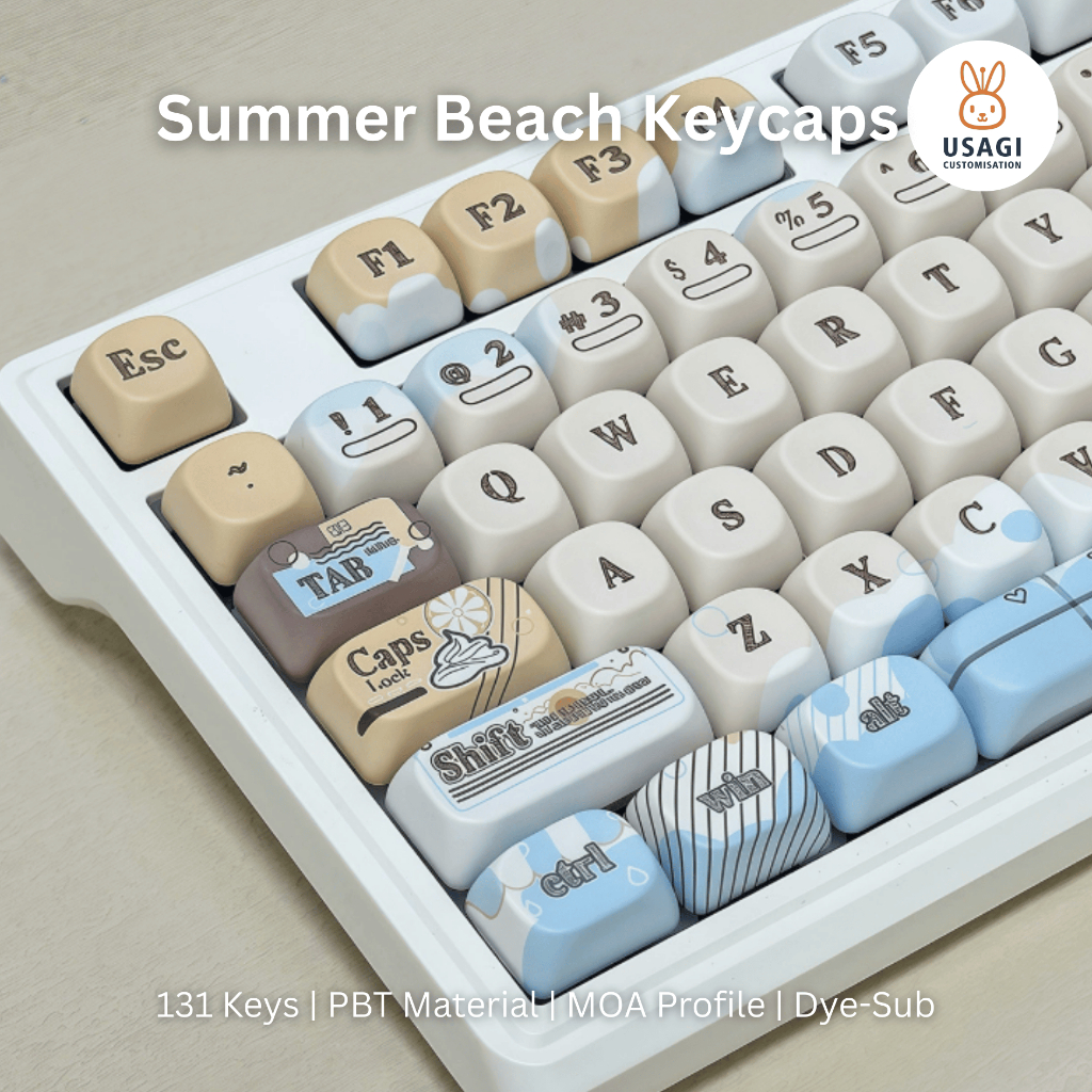 [SG Local Stock] Summer Beach Keycaps | MOA Profile | PBT Dye-Sub ...