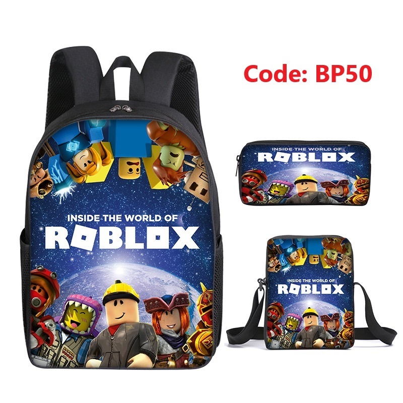 Roblox 3 Pieces Backpack Sling Bag Pencil Case Set Roblox Items Sg 11134207 8262f