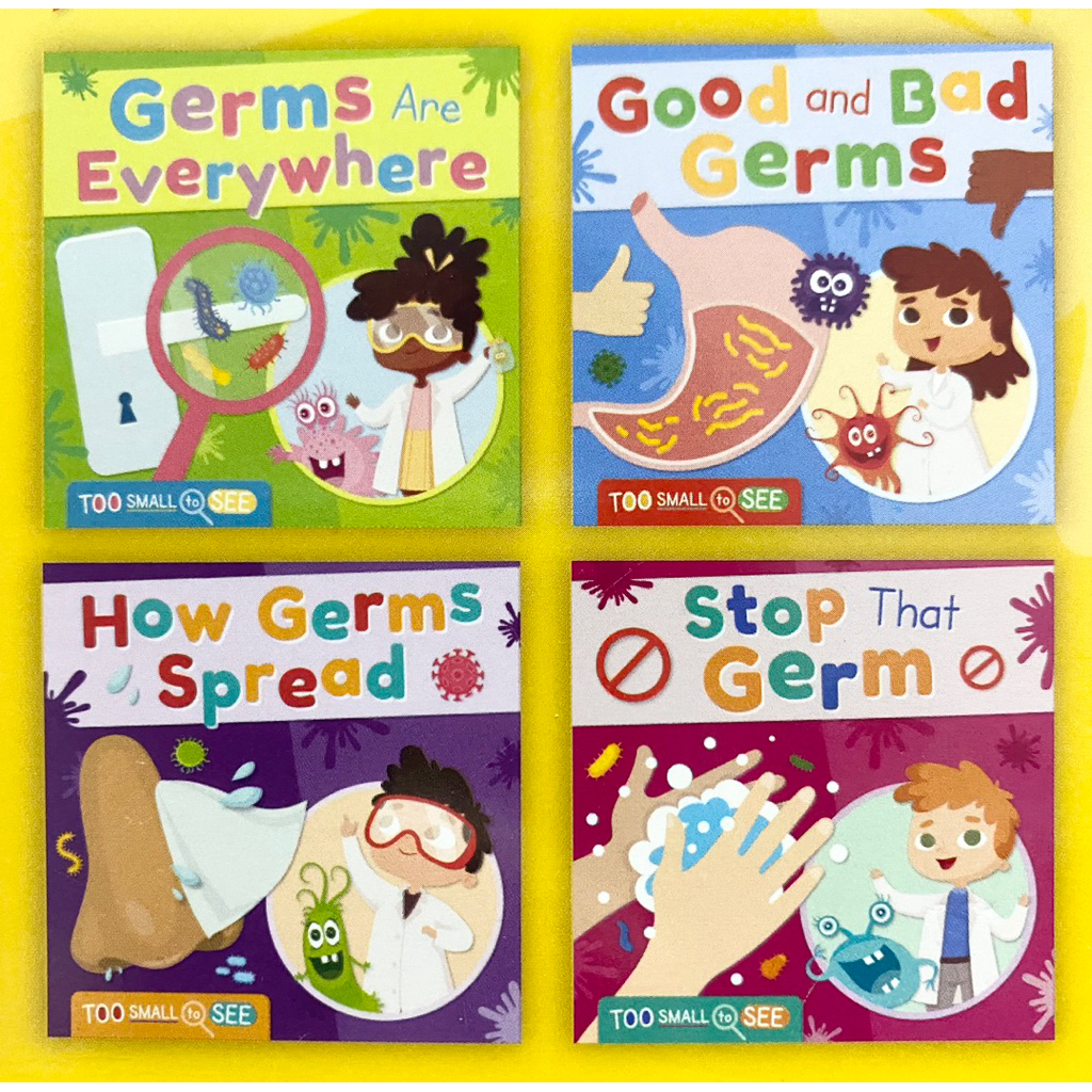 [SG Stock] TOO SMALL TO SEE - 4 Books Set : Stop That Germs, Germs ...