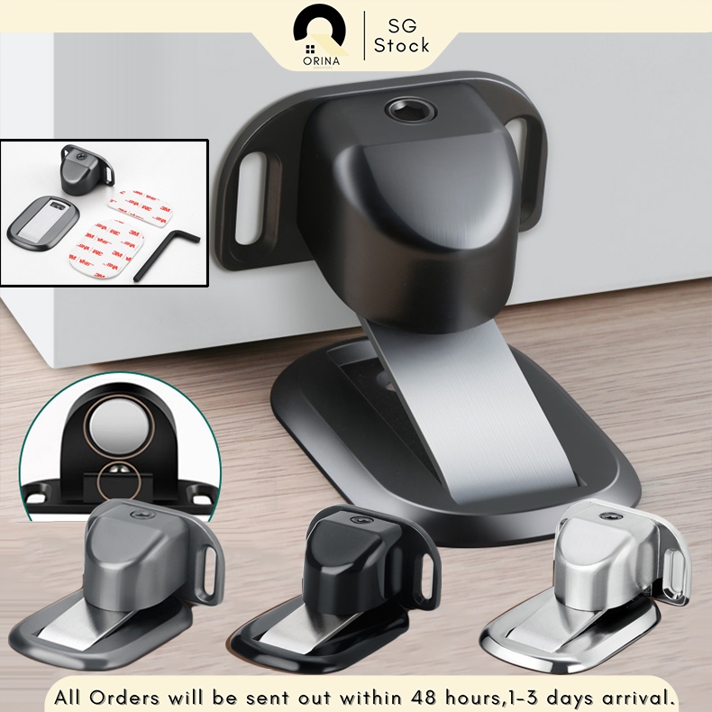 [SG] Heavy Duty Magnetic Door Stopper Silent Anti-Collision Door ...