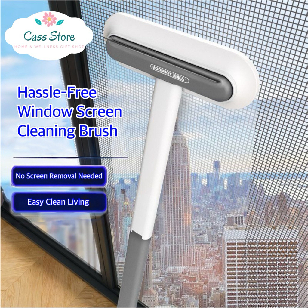 Window Panel Mesh Screen Cleaner Brush Glass Cleaning 3 in 1 Wet And ...