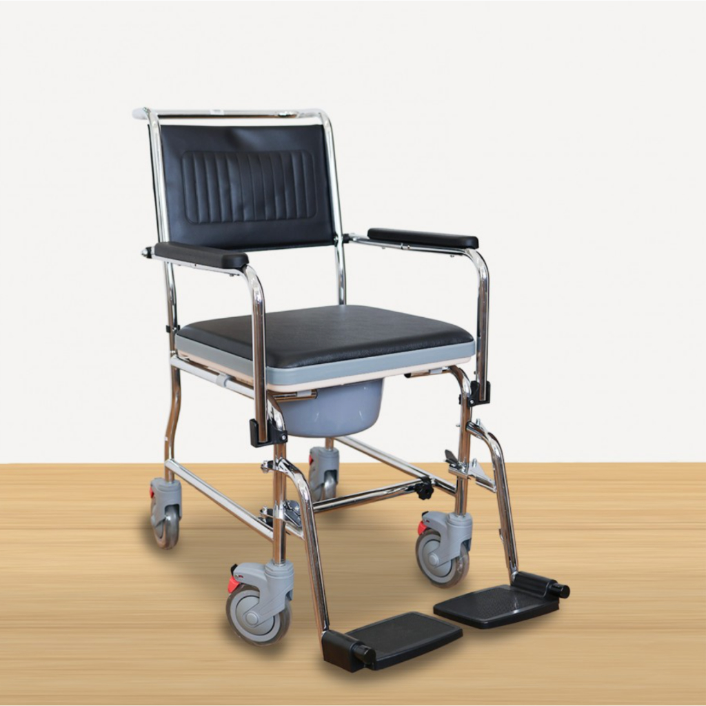[SG STOCK] Rainbow Care's FS692 Detachable Chrome Commode - Flip Up Arm ...