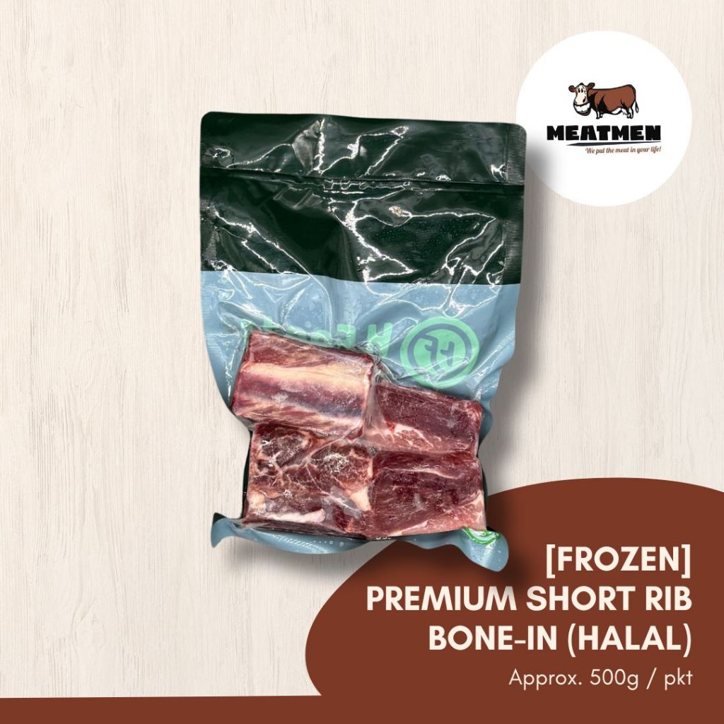 [FROZEN] HALAL PREMIUM SHORT RIB BONE-IN (WHOLE PIECE / PORTION CUT ...