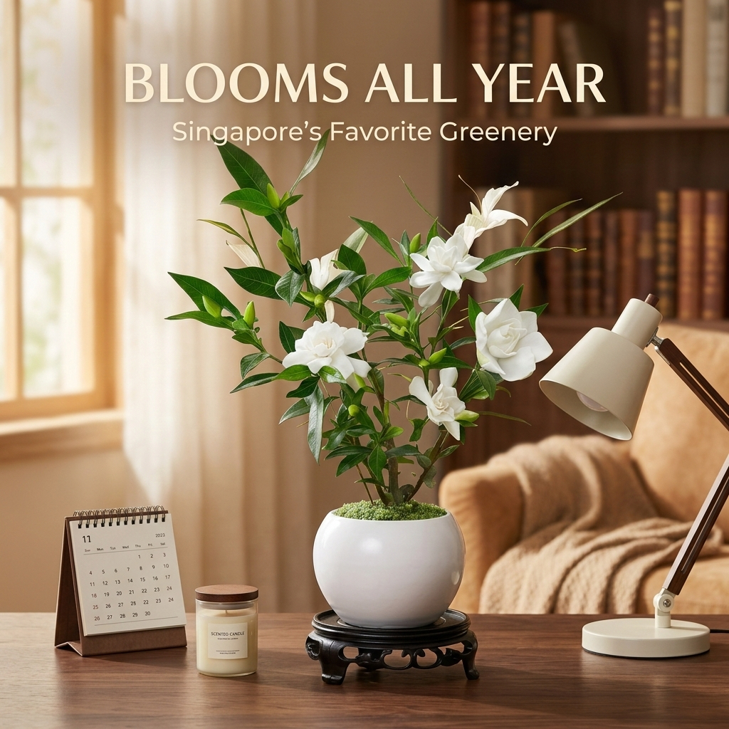 Mini Gardenia Bonsai – Fragrant, Year-Round Blooms, Perfect for Desk ...