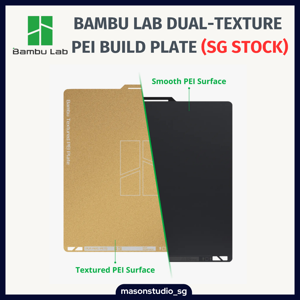 [SG Stock] Bambu Lab Dual-Texture PEI Build Plate | Shopee Singapore