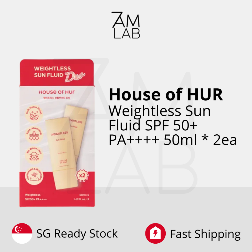 (SG Stock) House of HUR Weightless Sun Fluid SPF 50+ PA++++ 50ml SET ...