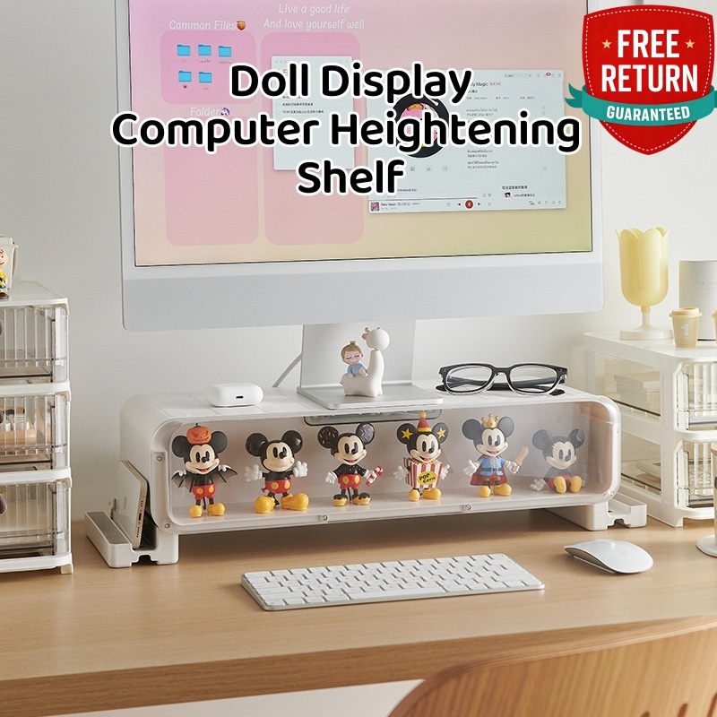 SG Toy Display Office Monitor Computer Elevated Rack Desktop Organize ...