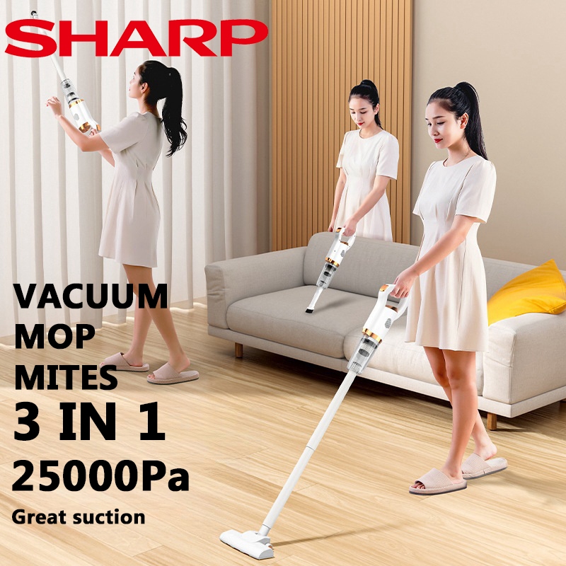 SHARP vacuum cleaner 3 in 1 high suction power home various brush heads ...