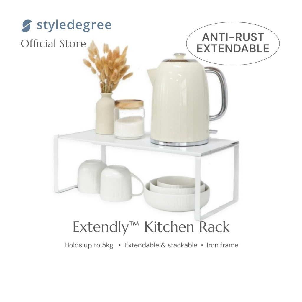Style Degree Extendly™ Kitchen Rack | Extendable & Stackable Shelf ...