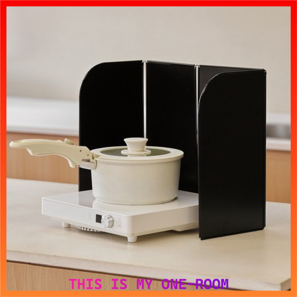 Reborn.J Foldable 4 Panel Stove Oil Splash Guard Kitchen Oil Splatter ...