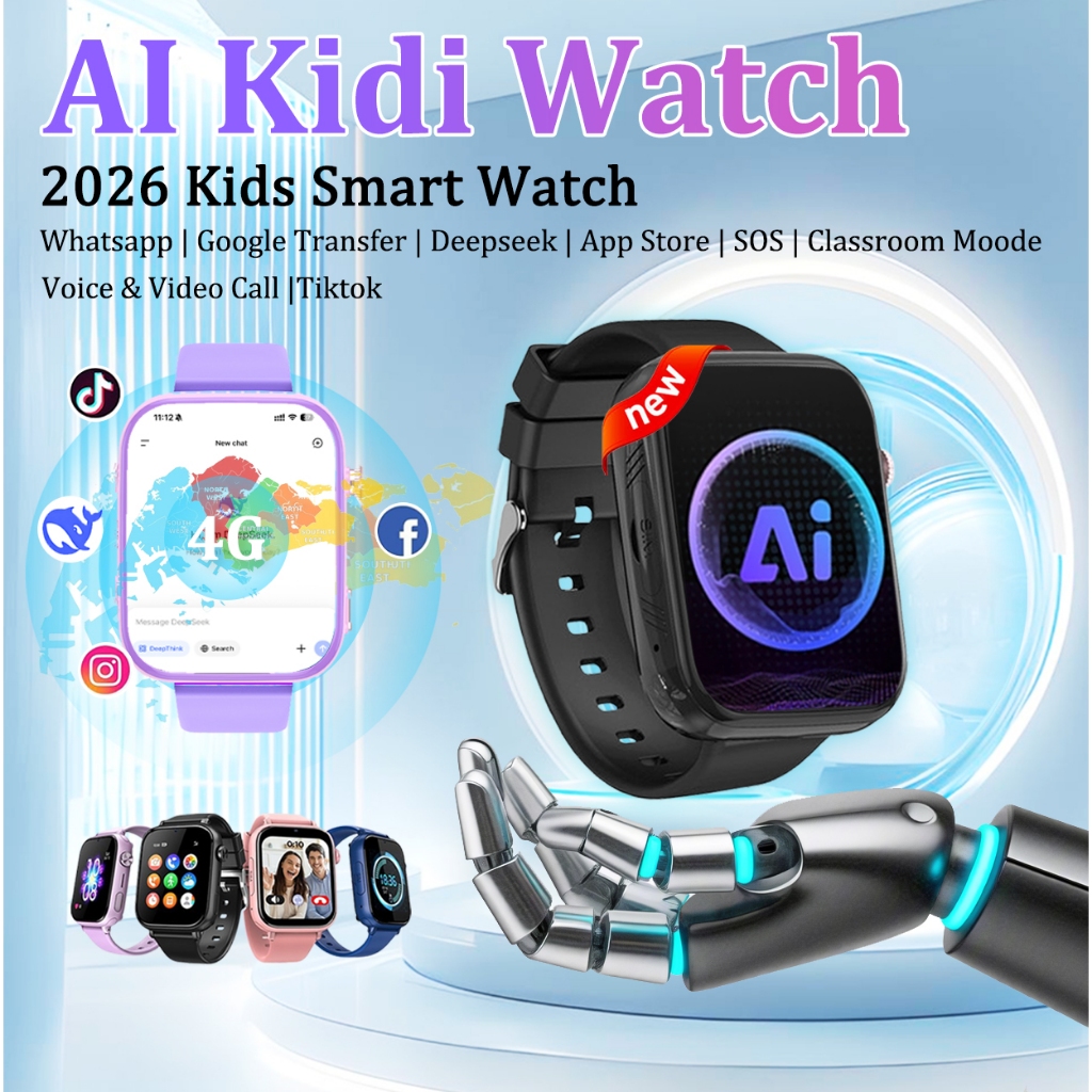 【Kidi AI Pro Watch】🔥2026 AI Kids Smart Watch Whatsapp Chatgpt 🔥Video ...