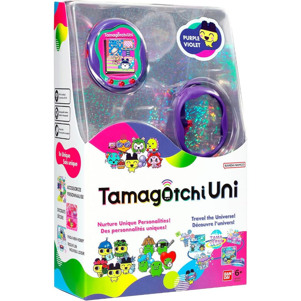 Bandai Tamagotchi Uni Pink or Purple Model Toy for Children from 6