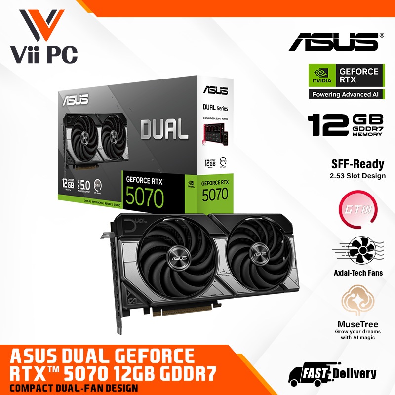 【未開封品】 ASUS Dual GeForce RTX 5070 12GB ASUS Dual GeForce RTX 5070/RTX5070 12GB GDDR7 OC OR NON OC Edition