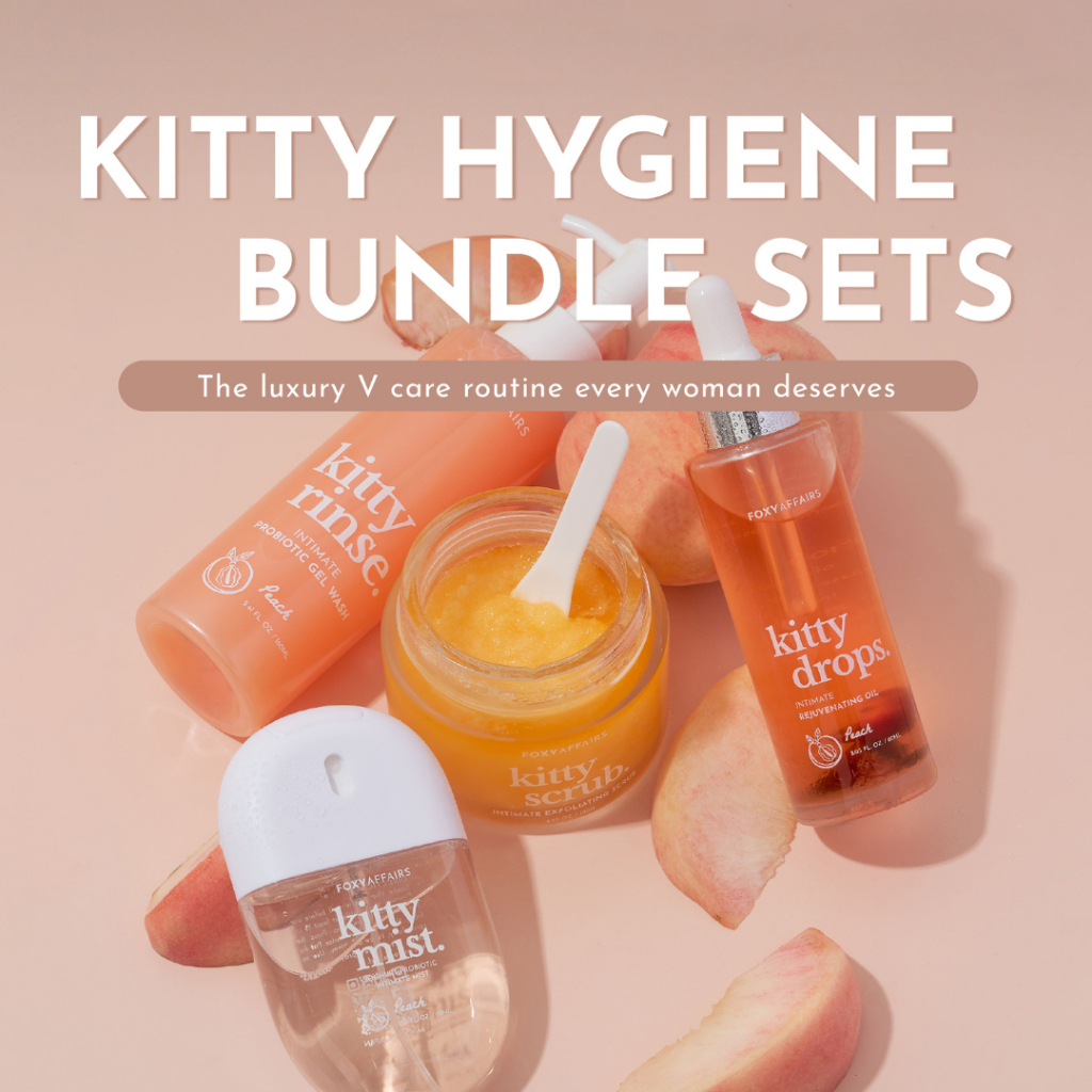 FOXY AFFAIRS BUNDLE SETS - KITTY RINSE, KITTY SCRUB, KITTY DROPS