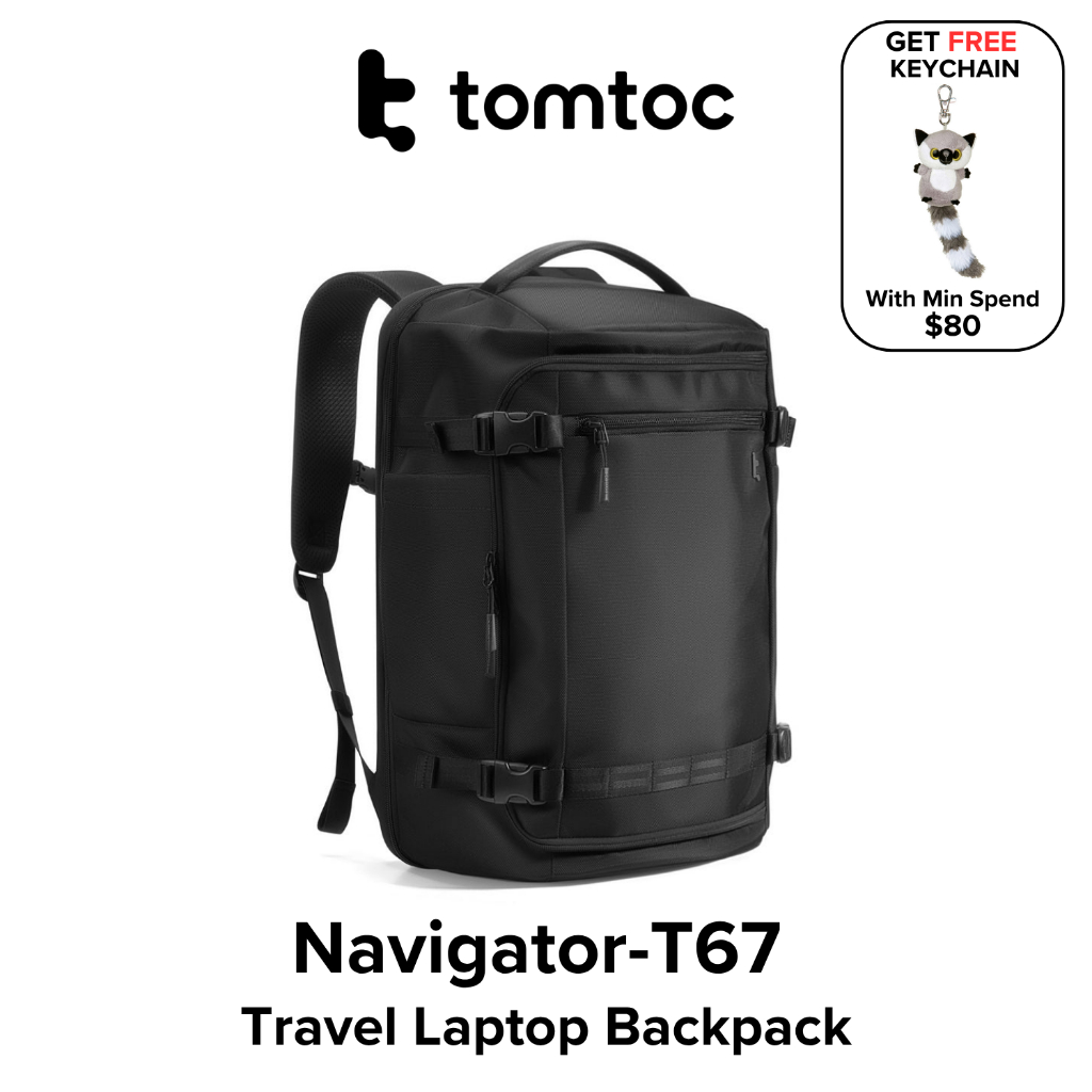 tomtoc Navigator-T67 Travel Laptop Backpack | 17 Inch | 38L | Shopee  Singapore