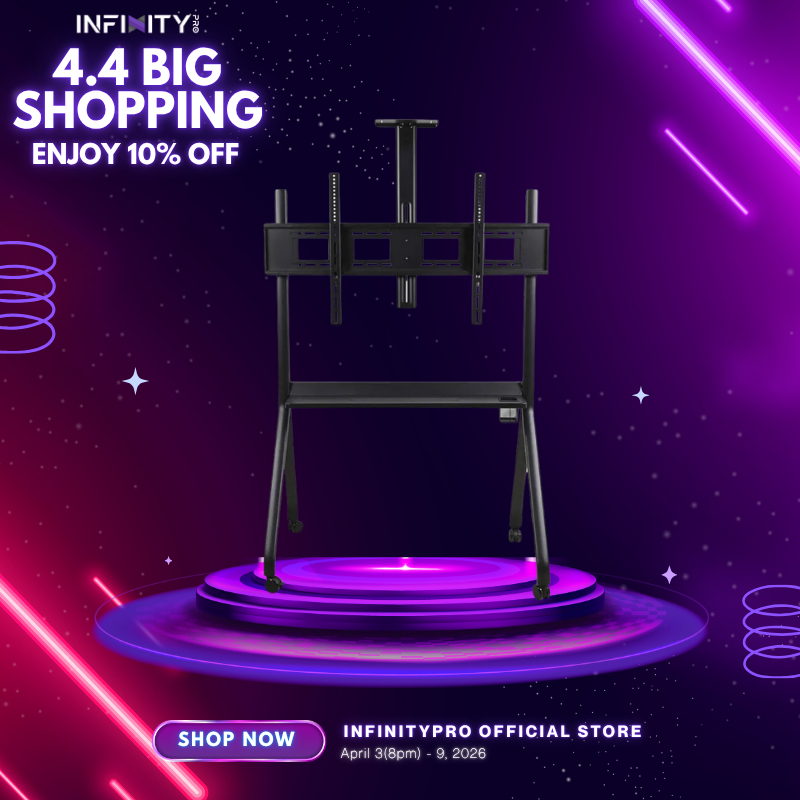 InfinityPro AA Series Mobile Stand For Interactive Display TV Monitors ...
