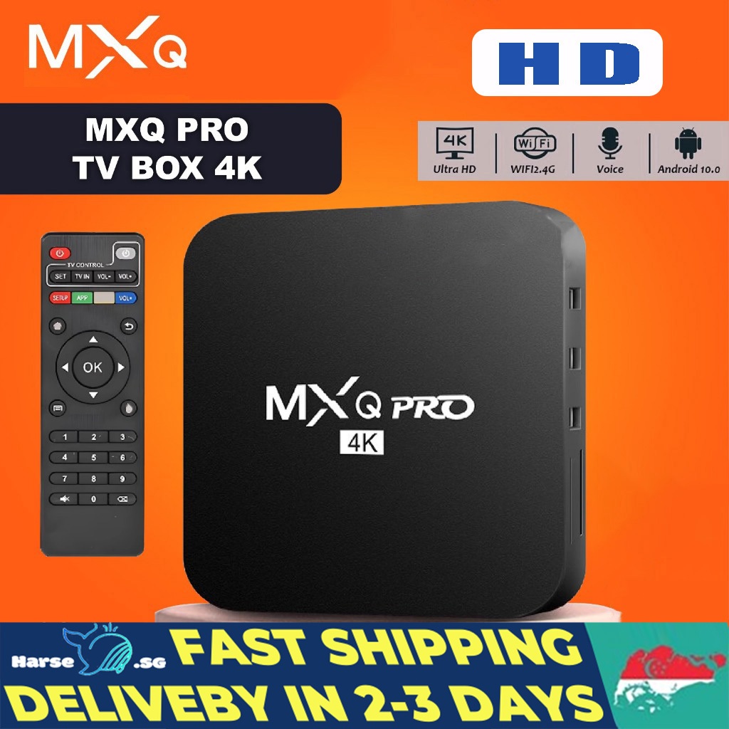 MXQ Pro Smart TV Box 4K Smart Media Player Set-top Box2.4G&5G Wifi8GB ...