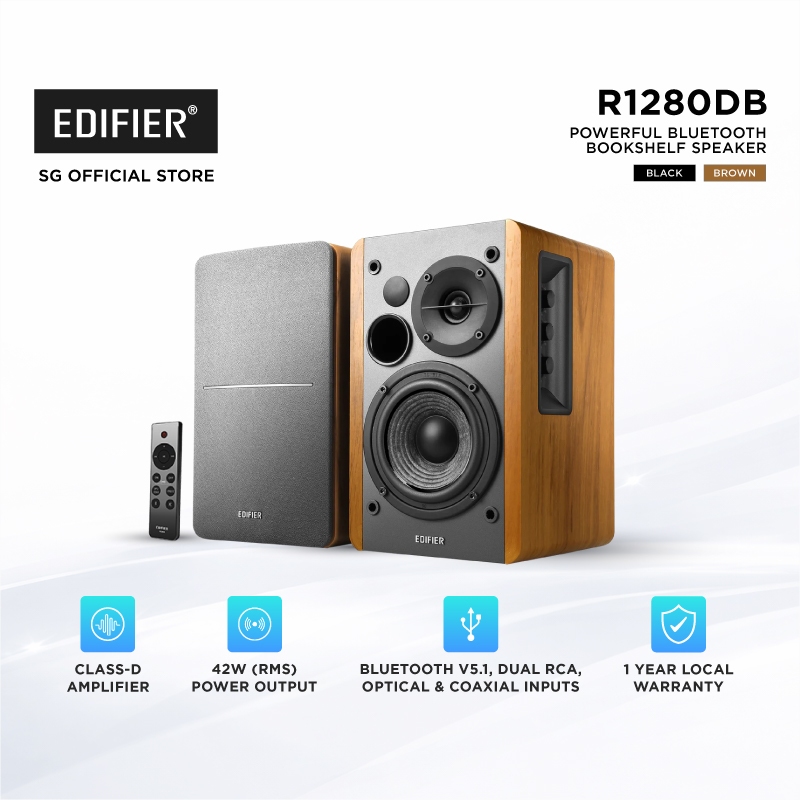 Edifier R1280DB Bookshelf Speakers | Shopee Singapore