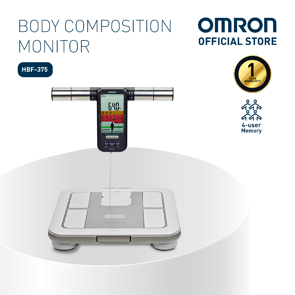 OMRON Body Composition Monitor HBF-375 [1 year warranty] | Shopee