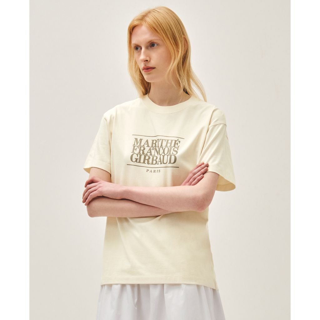 Celebrity's PICK] MARITHE FRANCOIS GIRBAUD Classic Logo Tee Unisex