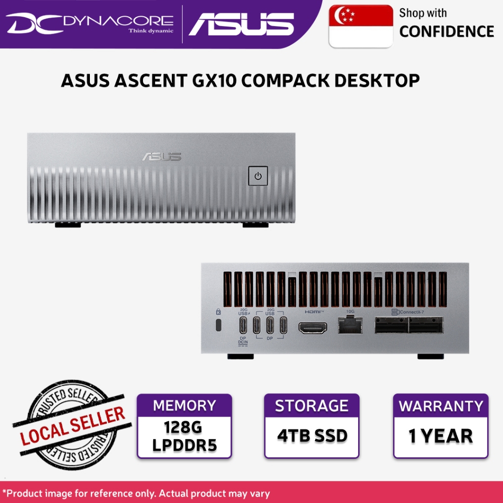 [Pre-Order: ETA end of April2026] ASUS ASCENT GX10 COMPACK DESKTOP AI ...