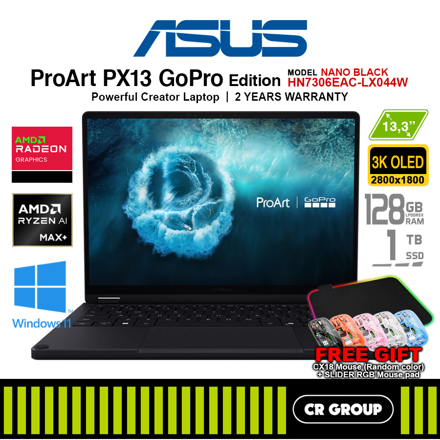 ASUS ProArt PX13 GoPro - HN7306EAC-LX044W - AMD Ryzen AI MAX+ 395 - AMD ...