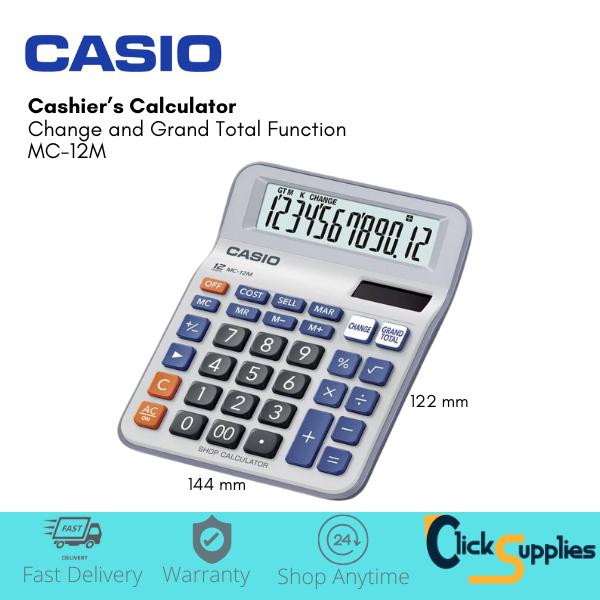 CASIO Cashier's Calculator Grand Total Summation Cash Register Function ...