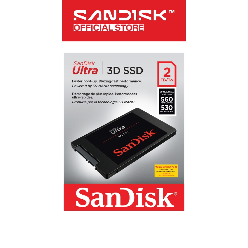 内蔵型SSD 1TB SSD SanDisk Ultra 3D SanDisk SSD Ultra 3D 1TB SATA3.0 2.5インチ