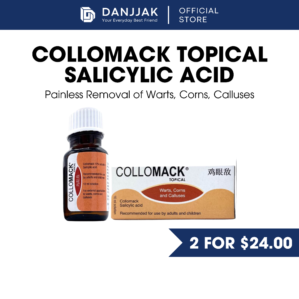 Collomack Topical Salicylic Acid Solution (For Painless Removal of ...