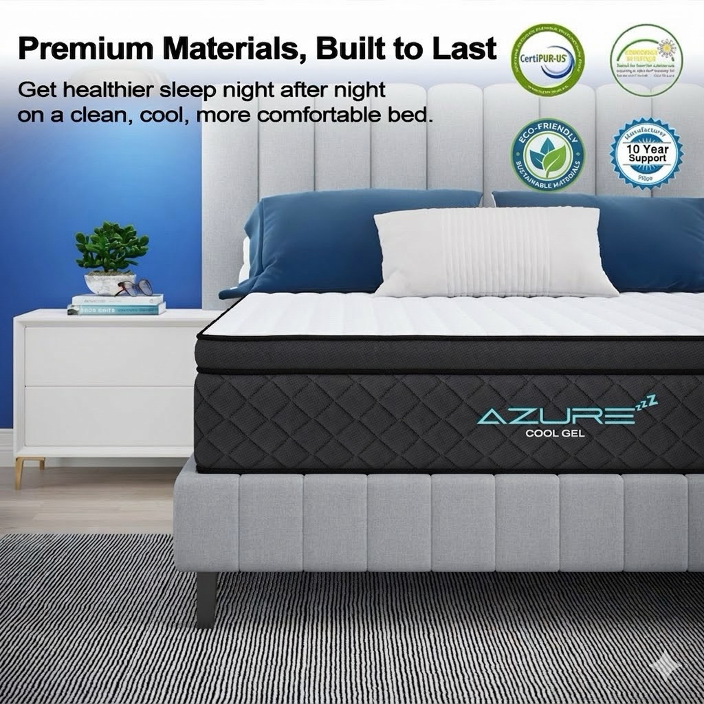 Azure Cooling Gel Mattress gel layer photo